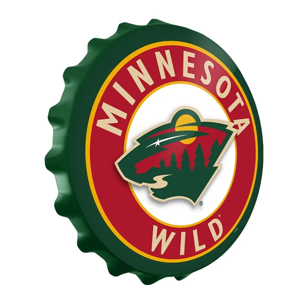 Minnesota Wild: Bottle Cap Wall Sign