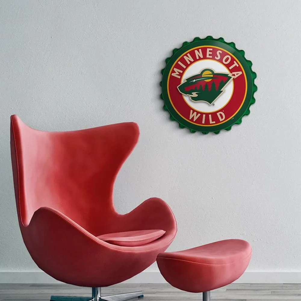 Minnesota Wild: Bottle Cap Wall Sign