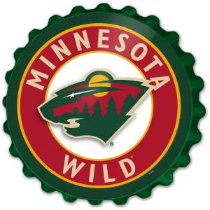 Minnesota Wild: Bottle Cap Wall Sign