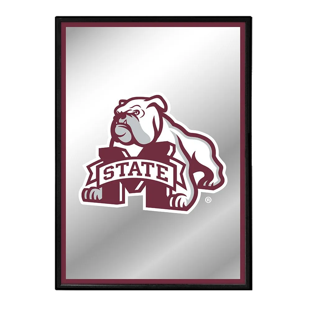 Mississippi State Bulldogs: Mascot - Framed Mirrored Wall Sign