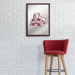 Mississippi State Bulldogs: Mascot - Framed Mirrored Wall Sign