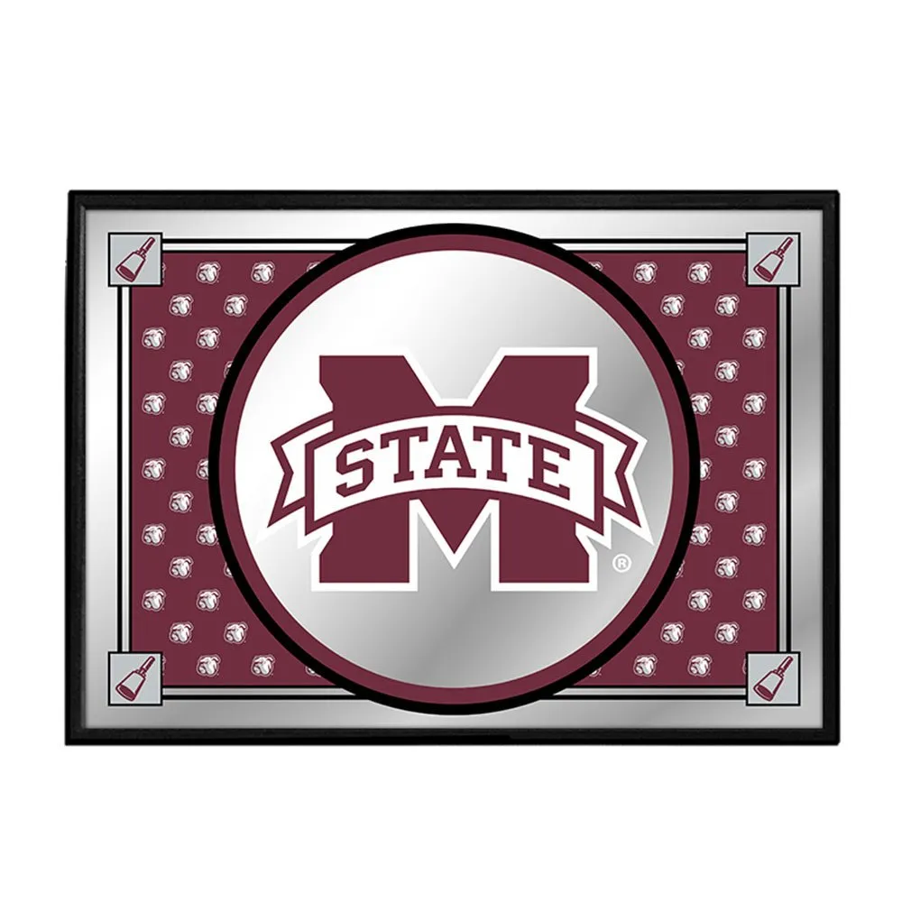Mississippi State Bulldogs: Team Spirit - Framed Mirrored Wall Sign