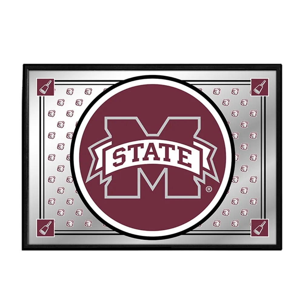Mississippi State Bulldogs: Team Spirit - Framed Mirrored Wall Sign