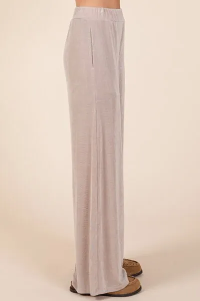Mittoshop Elastic Waist Pants with Side Pockets