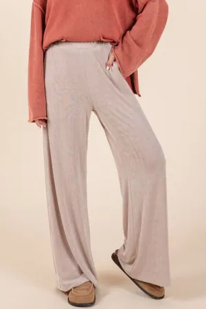 Mittoshop Elastic Waist Pants with Side Pockets