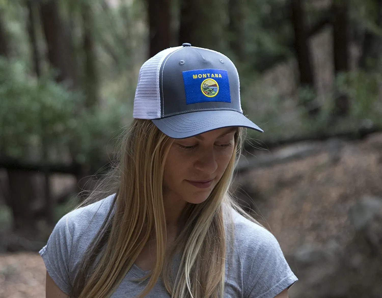 Montana State Flag Baseball, Snapback Hat Adjustable One Size Hat - International Tie