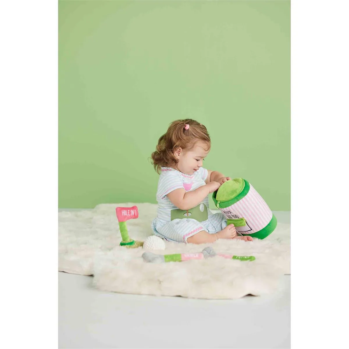 Mud Pie Pink Golf Plush Set