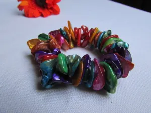 Multicolor Stone Beads Elastic Bracelet