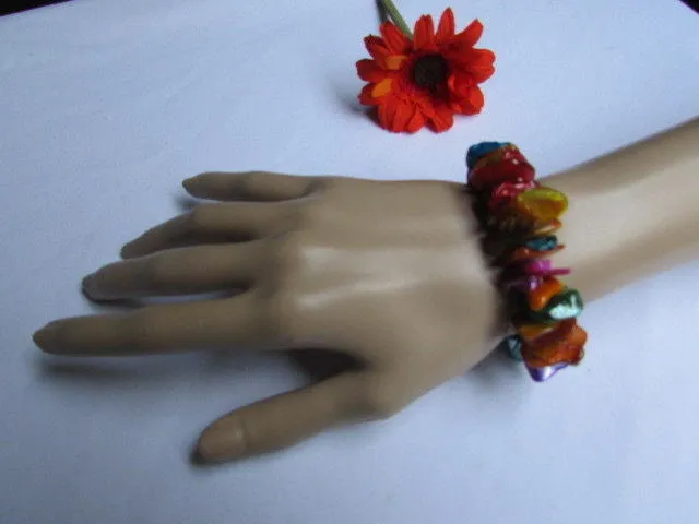 Multicolor Stone Beads Elastic Bracelet