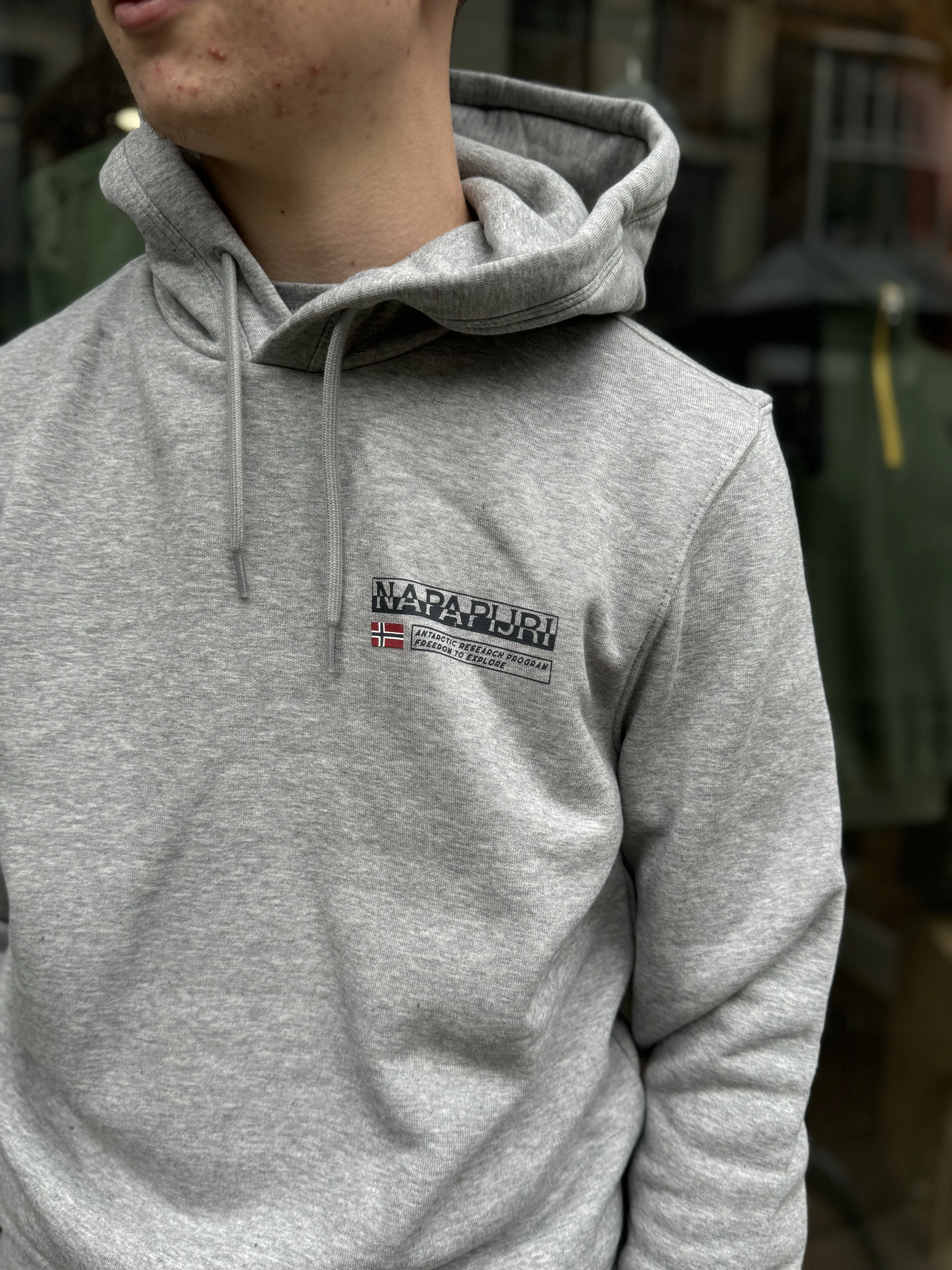 Napapijri Kasba Hoodie In Grey