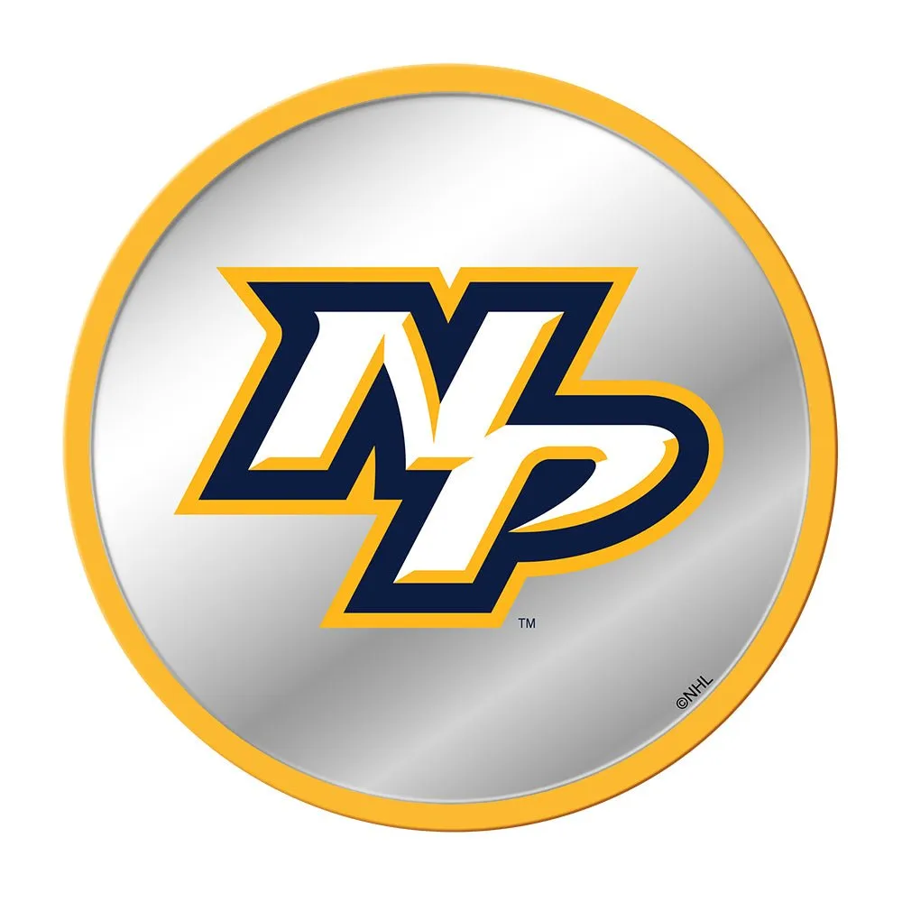 Nashville Predators: Secondary Logo - Modern Disc Mirrored Wall Sign