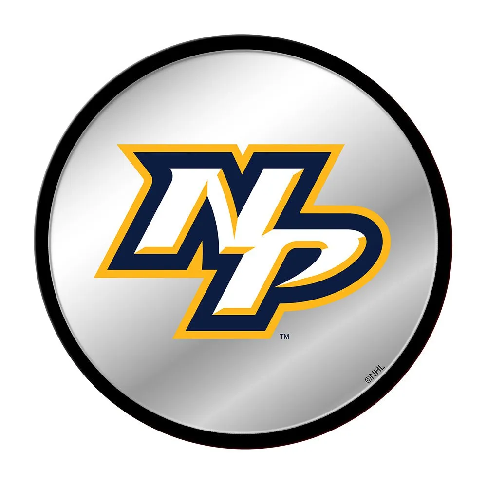 Nashville Predators: Secondary Logo - Modern Disc Mirrored Wall Sign