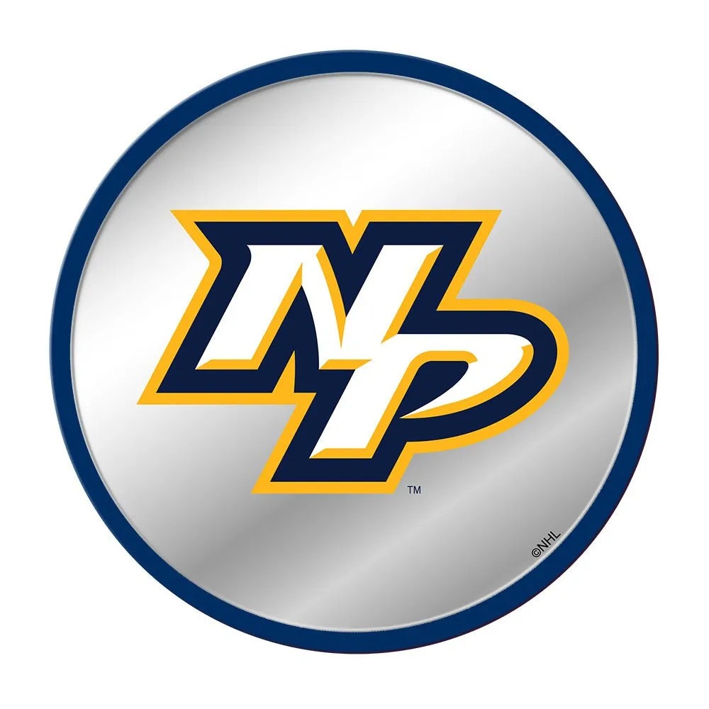 Nashville Predators: Secondary Logo - Modern Disc Mirrored Wall Sign