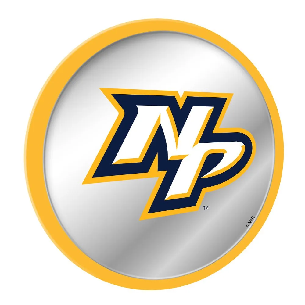 Nashville Predators: Secondary Logo - Modern Disc Mirrored Wall Sign