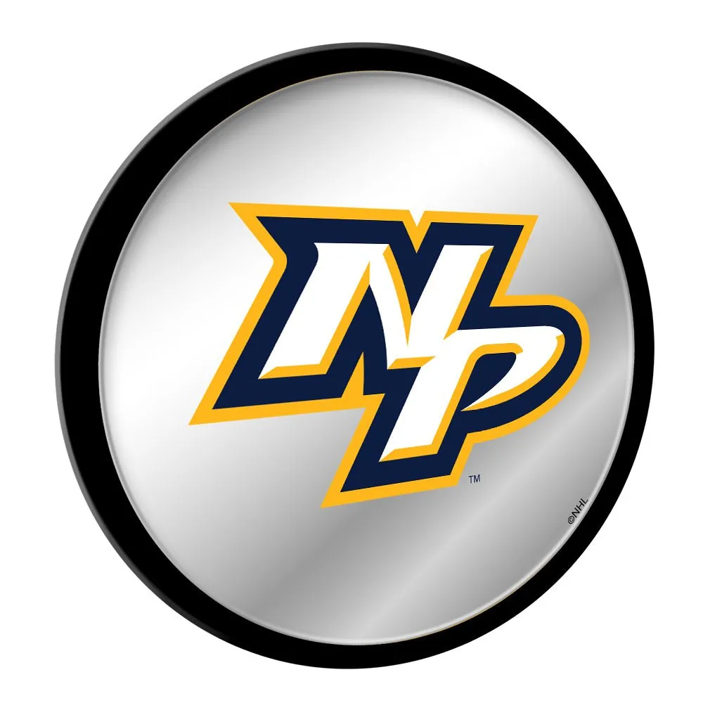 Nashville Predators: Secondary Logo - Modern Disc Mirrored Wall Sign