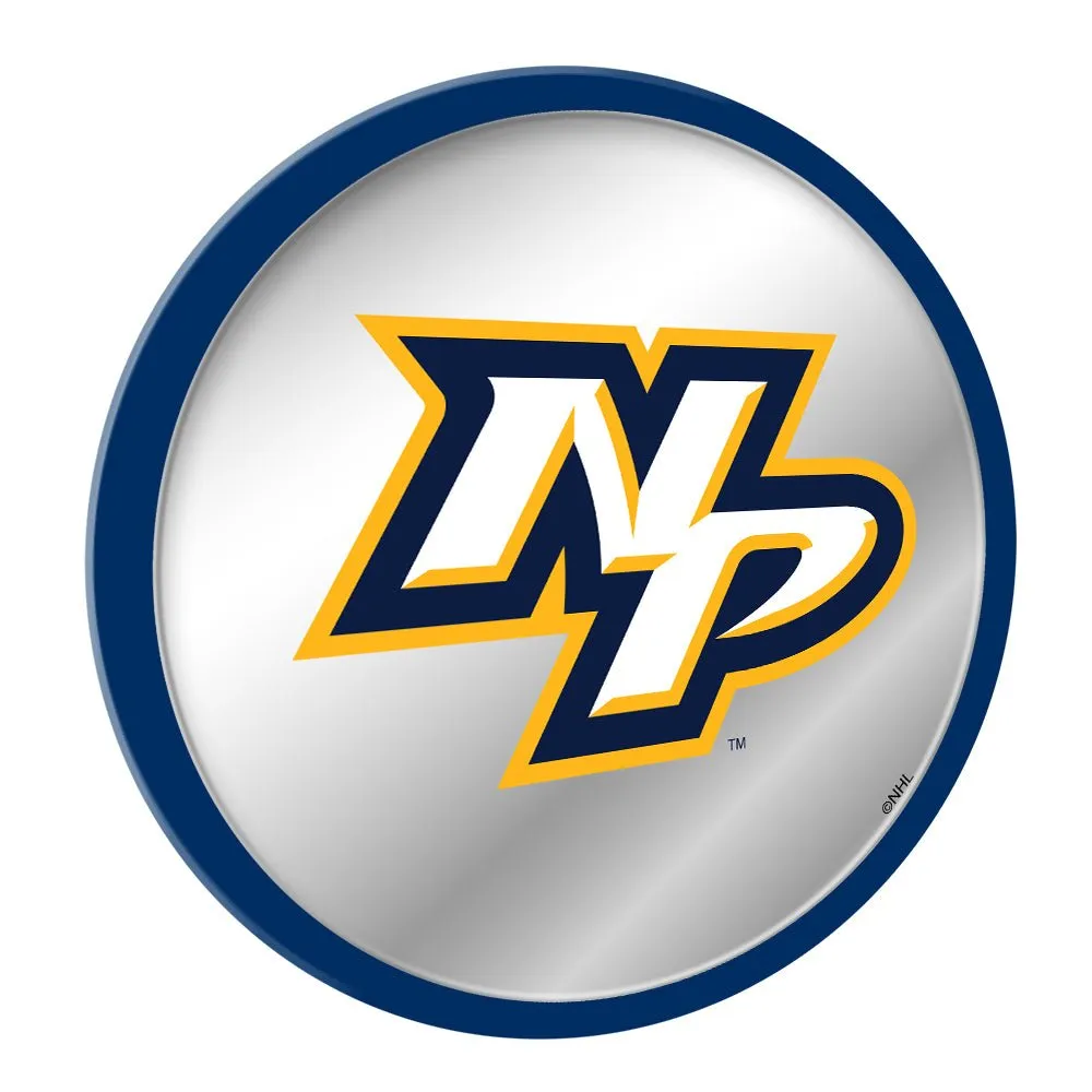 Nashville Predators: Secondary Logo - Modern Disc Mirrored Wall Sign