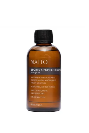 NATIO Sports & Muscle Recovery Massage Oil