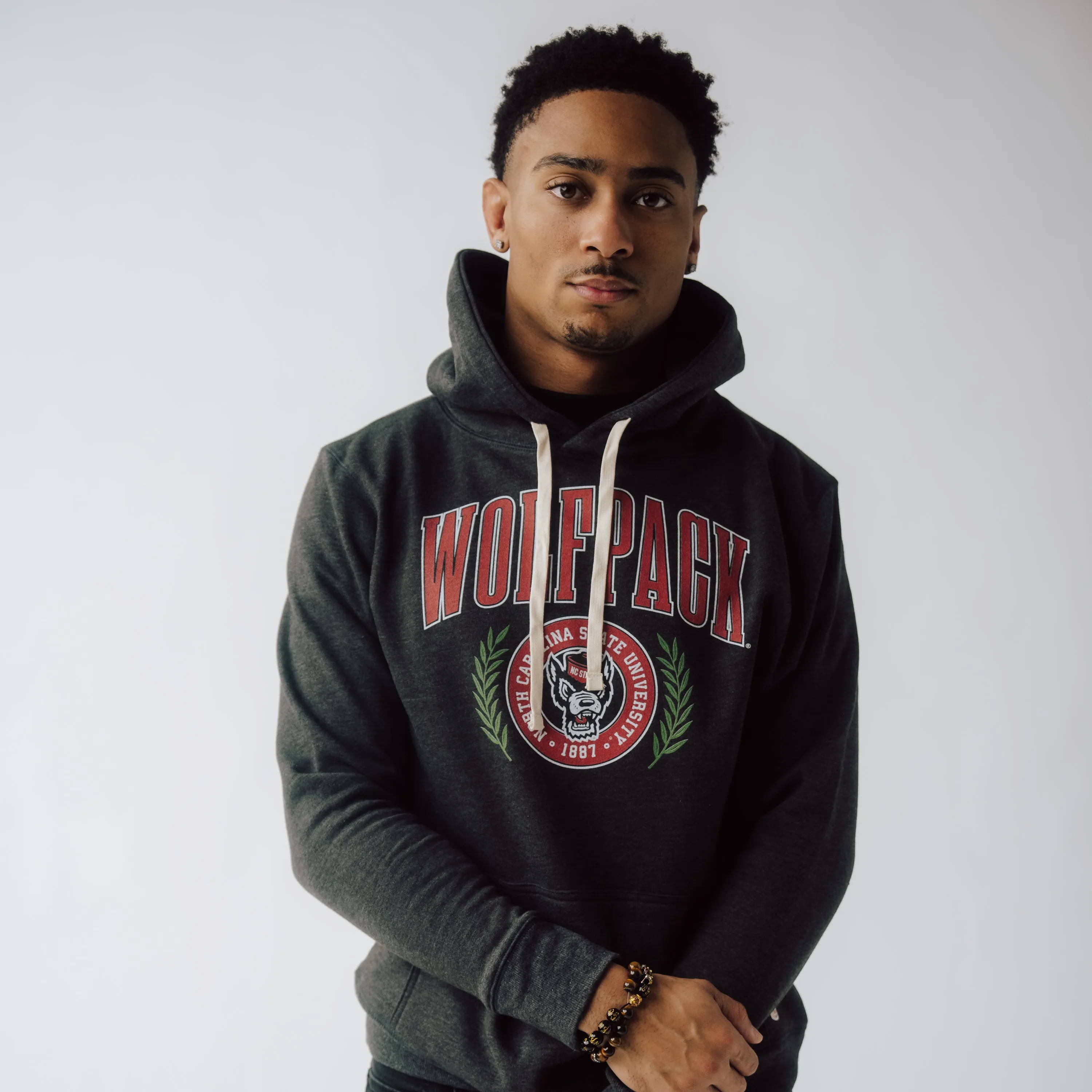 NC State Vintage-Inspired Collegiate Hoodie