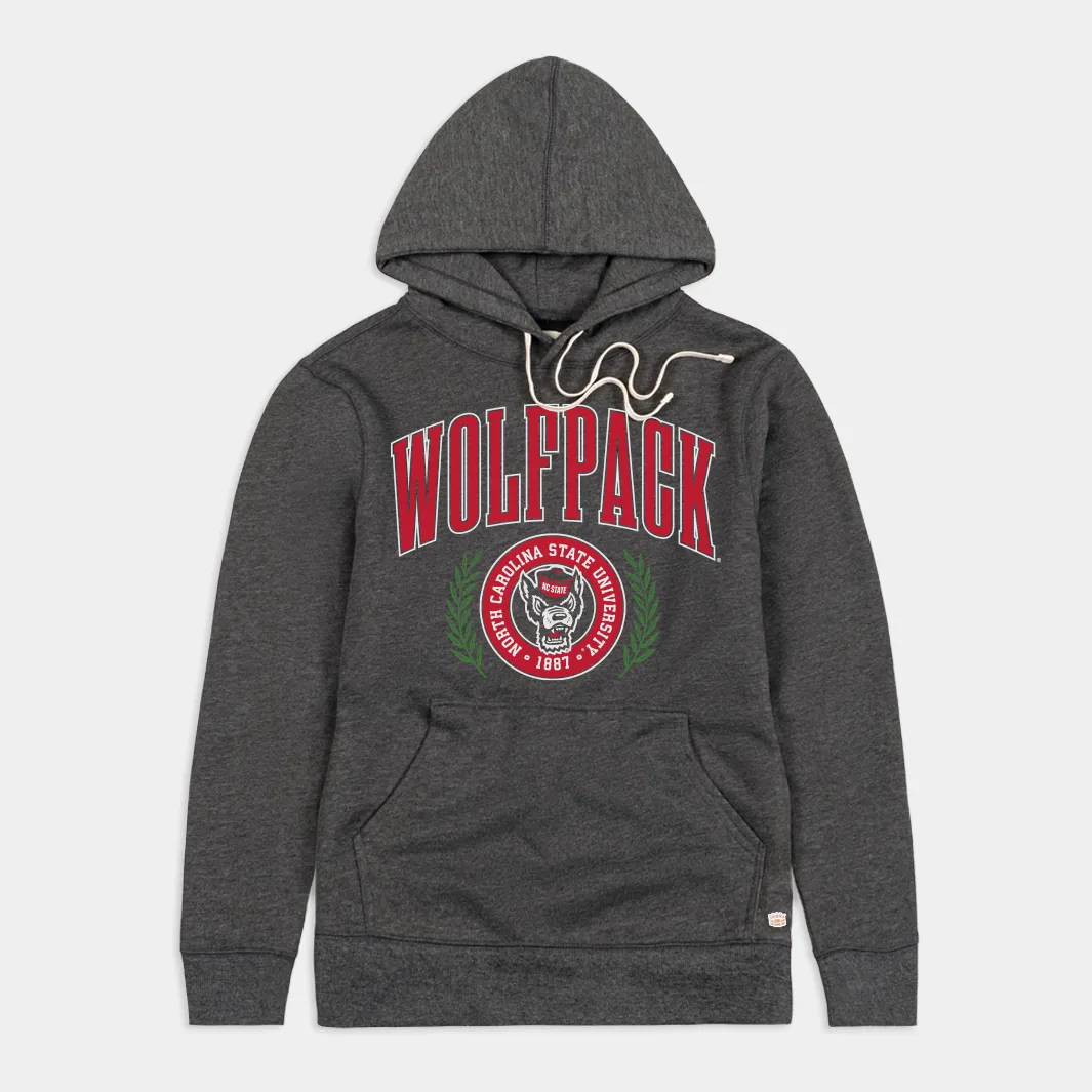 NC State Vintage-Inspired Collegiate Hoodie