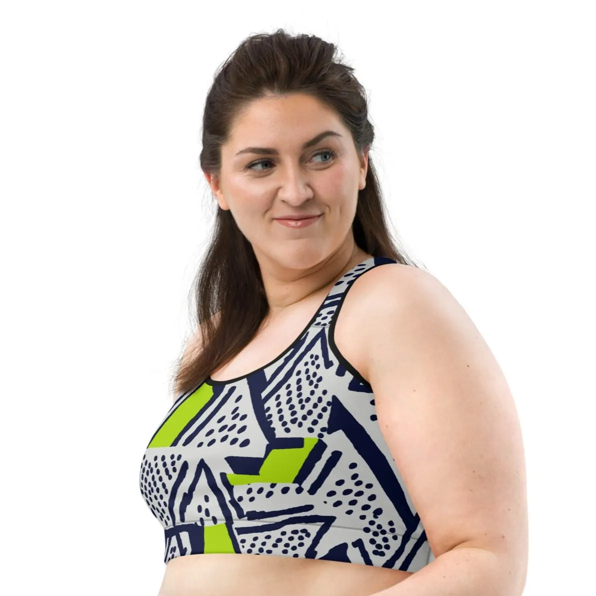 Neo-Tribal Pulse Sports Bra