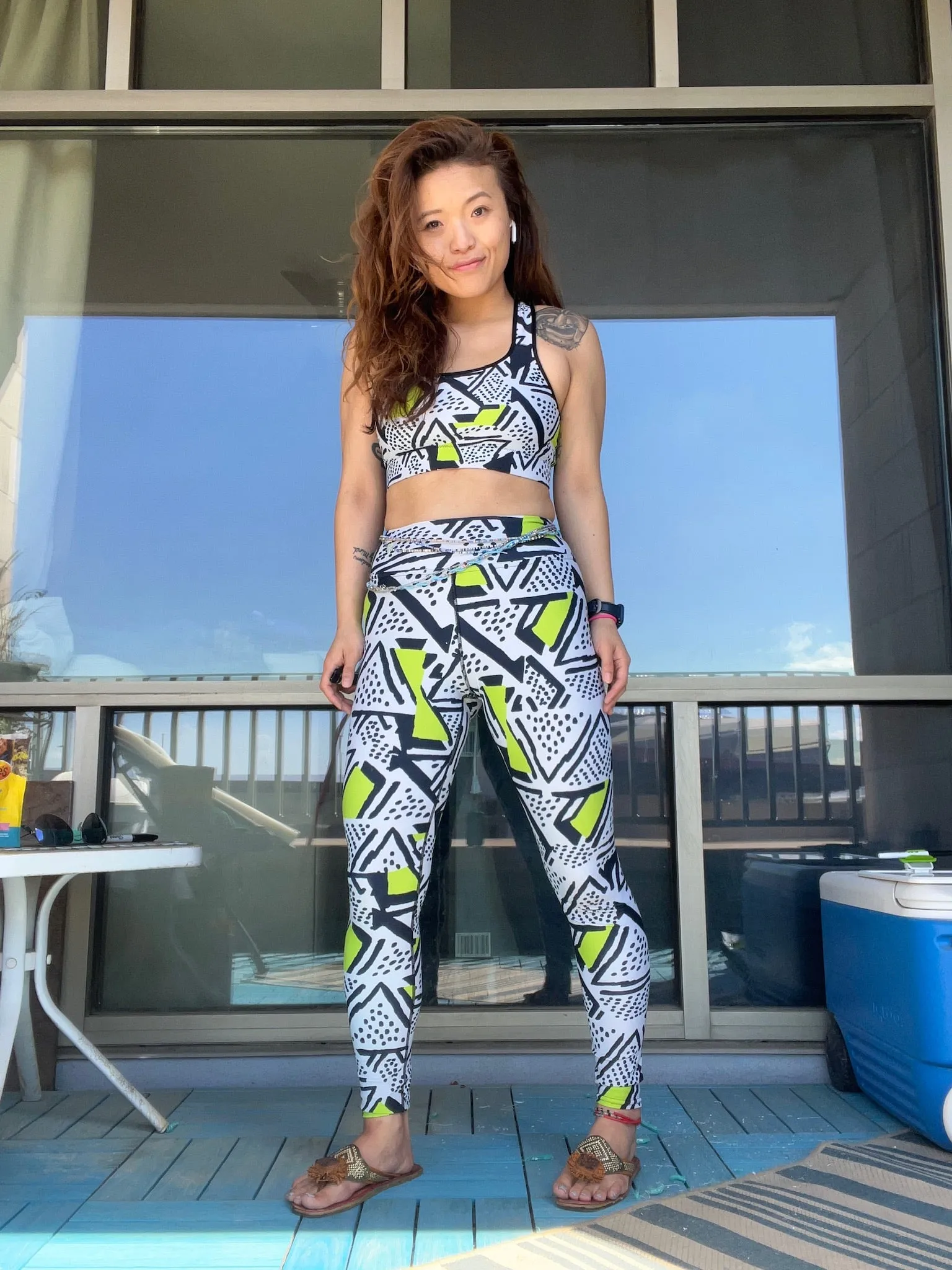 Neo-Tribal Pulse Sports Bra