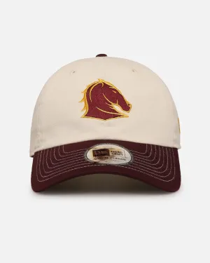 New Era Brisbane Broncos 'NRL 2-Tone 2025 Collection' Casual Classic Strapback Chrome White