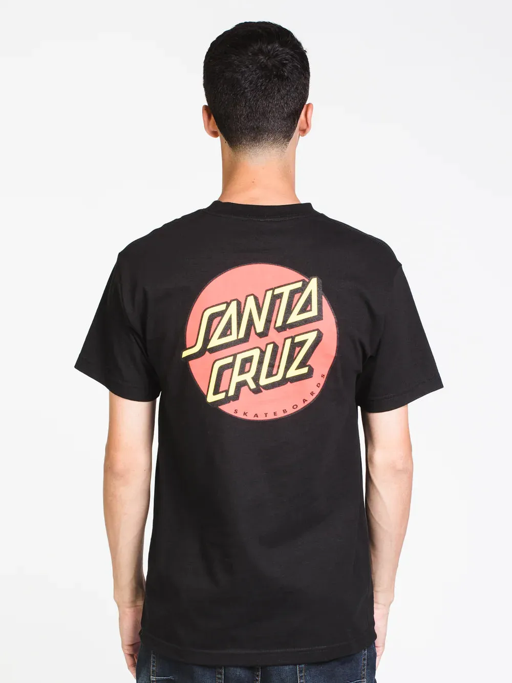 New SANTA CRUZ CLASSIC DOT T-SHIRT, Men's Sz L! Black!