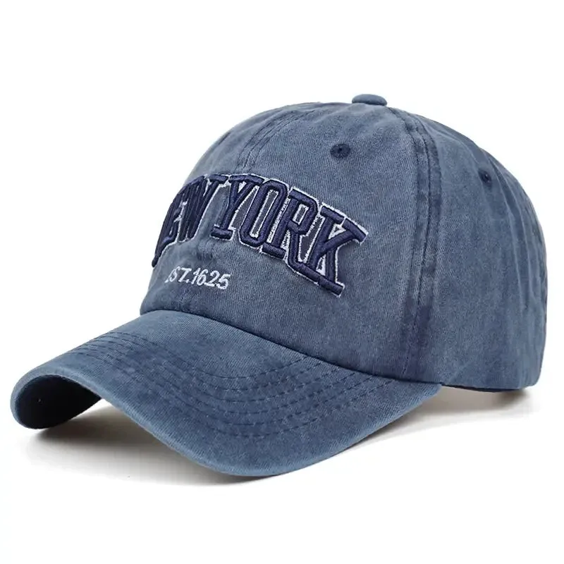 New York Embroidery Baseball Cap - Men's Cotton Hip Hop Snapback Cap for Outdoors Casual Travel, Women's Hat