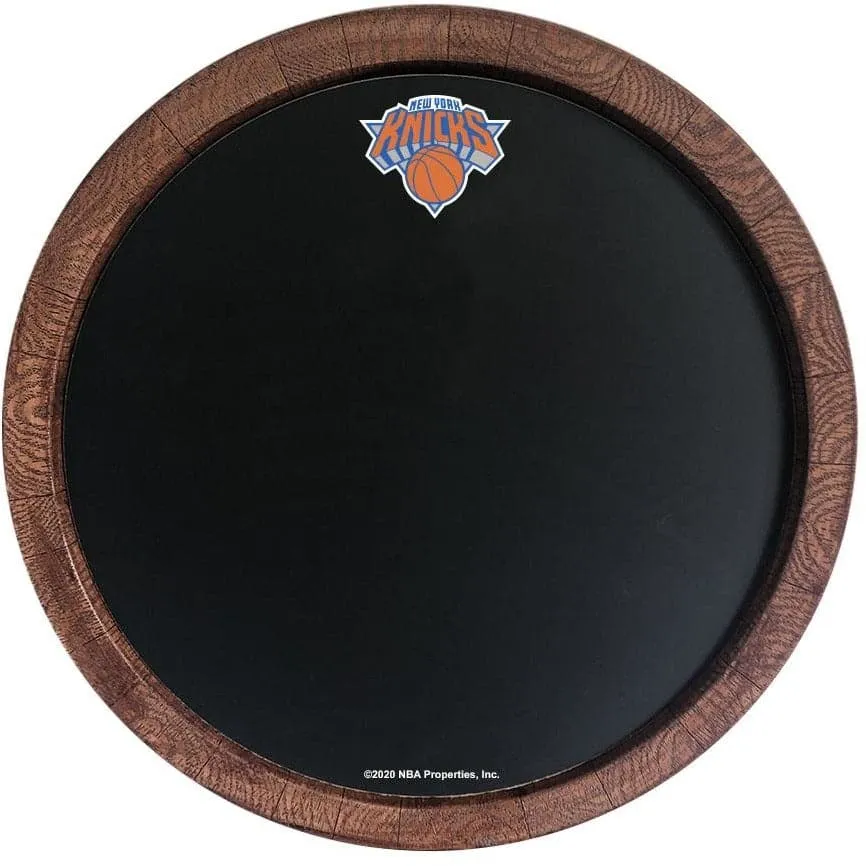 New York Knicks: Chalkboard "Faux" Barrel Top Sign
