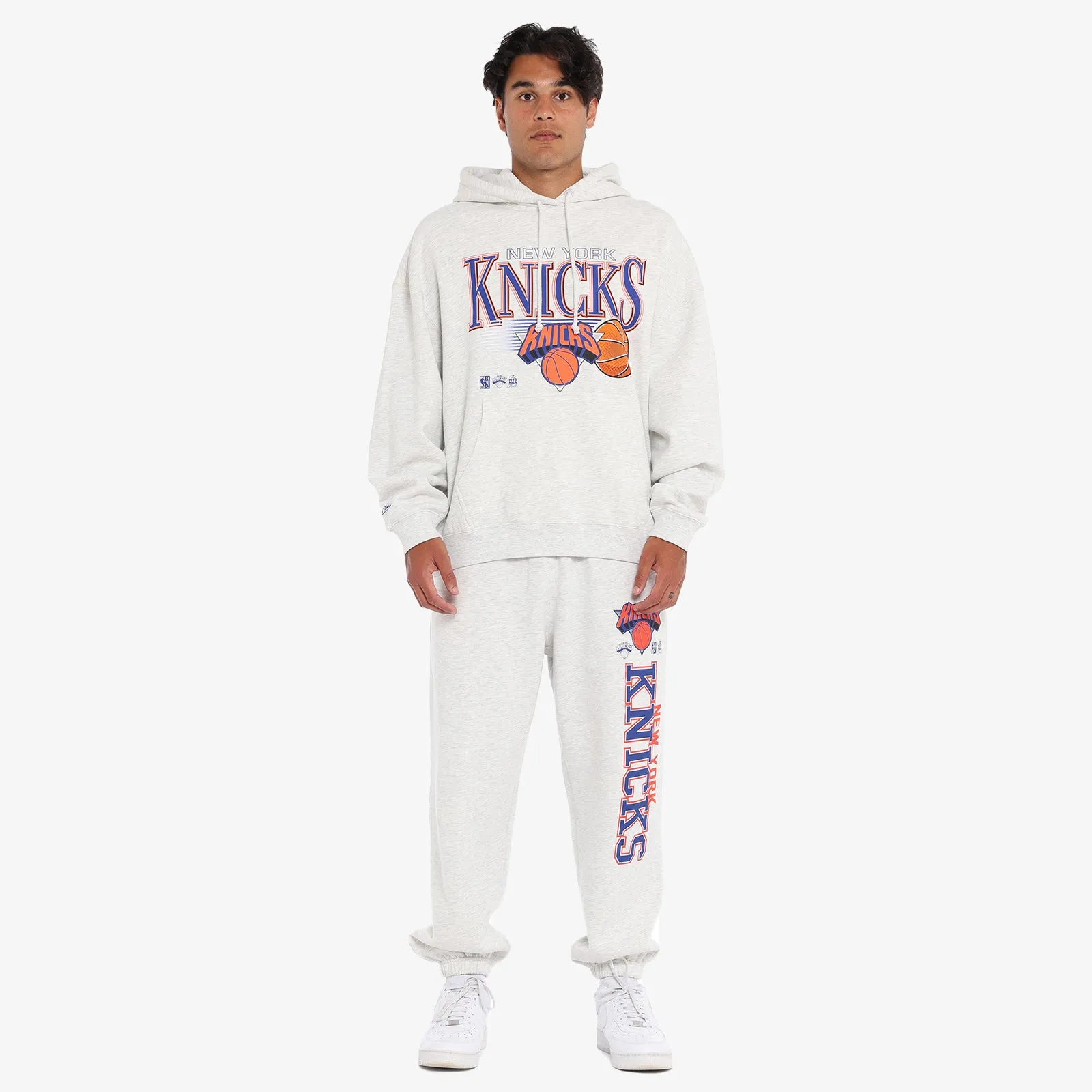 New York Knicks Swish Hoodie - Silver Marl