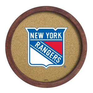 New York Rangers: Barrel Top Cork Note Board