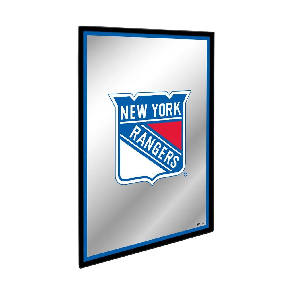 New York Rangers: Logo - Framed Mirrored Wall Sign