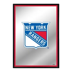 New York Rangers: Logo - Framed Mirrored Wall Sign