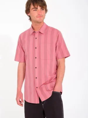 Newbar Stripe Hemd - WASHED RUBY