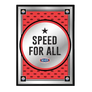 NHRA: Speed for All Team Spirit - Framed Mirrored Wall Sign