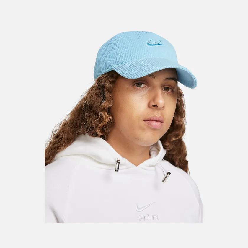 Nike Club Cap Unstructured Corduroy Cap -Aquarius Blue/Aquarius Blue