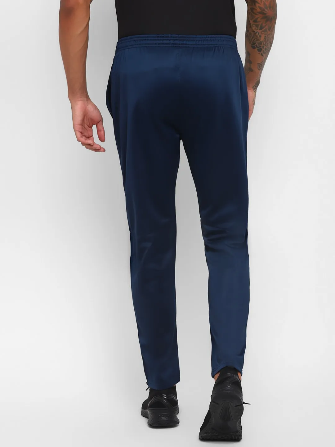 Nivia SuperPoly Lower for Men/Knitted heavy Polyester lower with Zipper Pocketfor Men - Navy