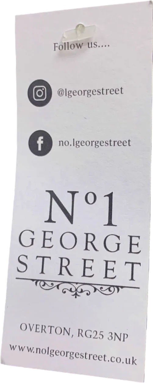 No. 1 George Street Blue Striped Linen-Cotton Blend T-Shirt UK M