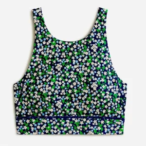 NWT J.Crew Liberty London Karen's Choice Fabric Floral Active Sports Bra  XL