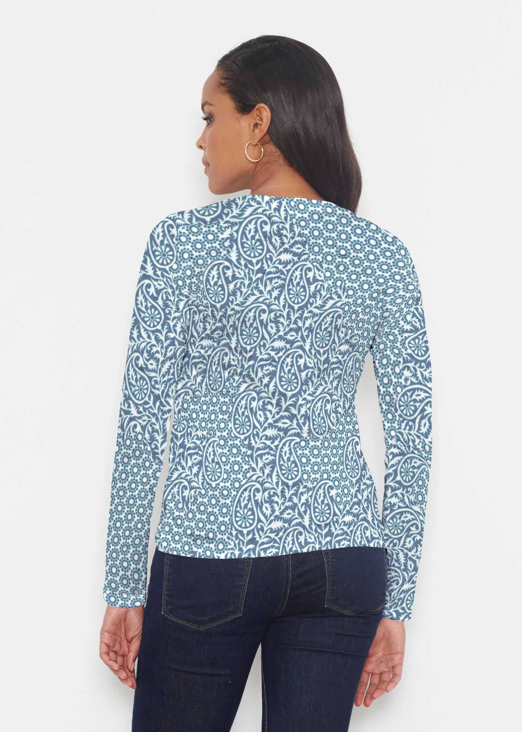 Oakley Blue (8114) ~ Signature Long Sleeve Crew Shirt