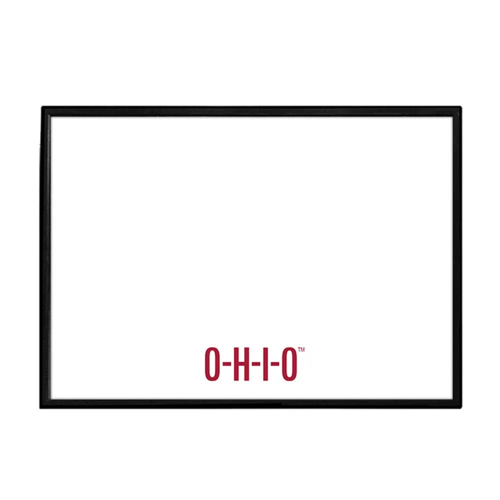 Ohio State Buckeyes: O-H-I-O - Framed Dry Erase Board
