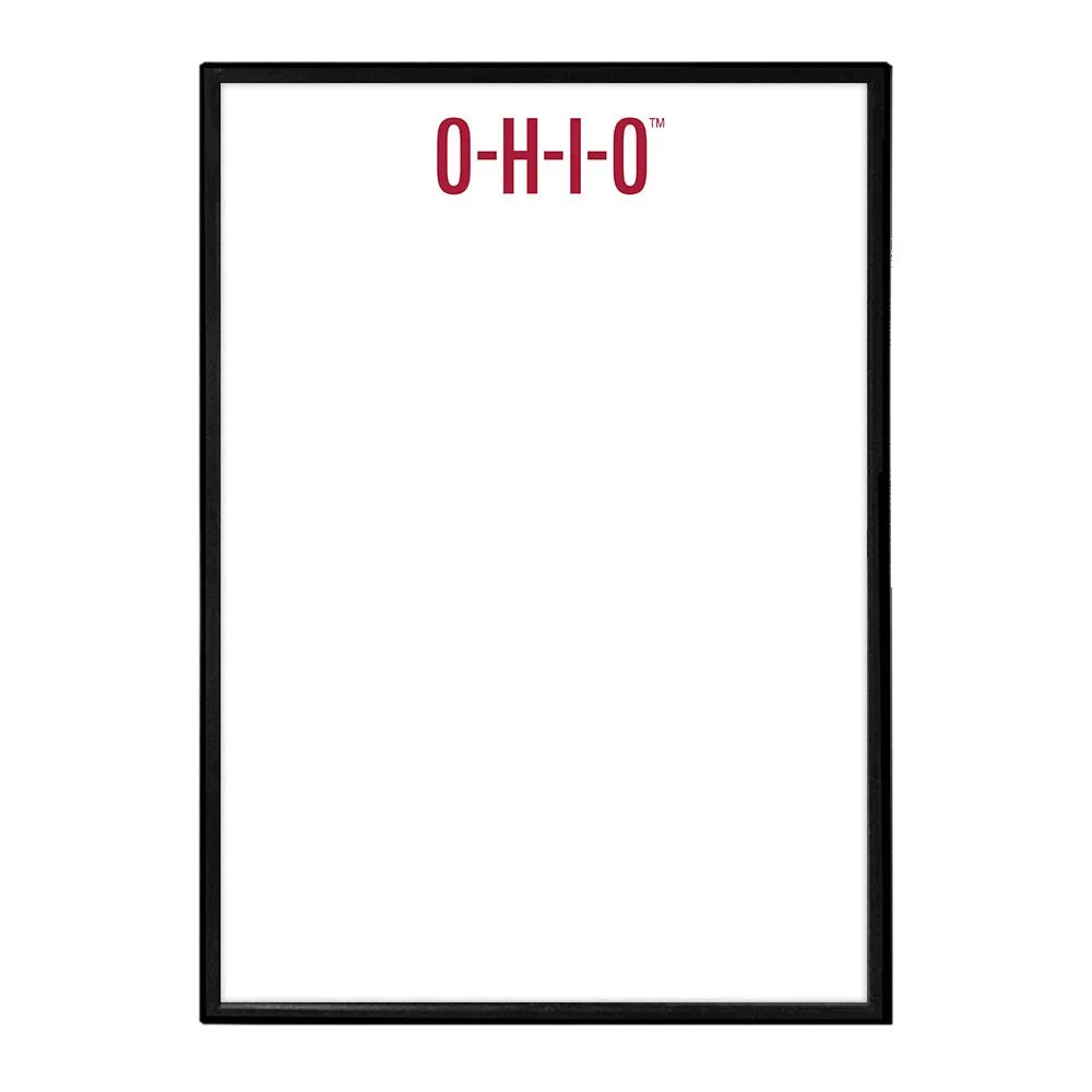 Ohio State Buckeyes: O-H-I-O - Framed Dry Erase Board