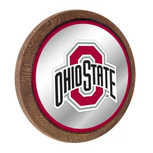 Ohio State Buckeyes: "Faux" Barrel Top Mirrored Wall Sign