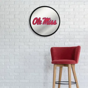 Ole Miss Rebels: Modern Disc Mirrored Wall Sign