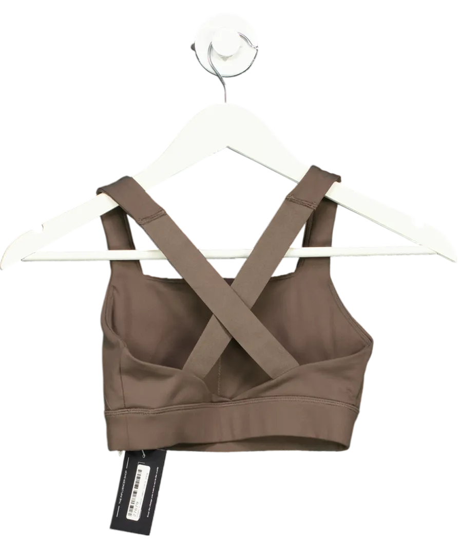 Oner Active Brown Timeless Wide Strap Sports Bra UK XS