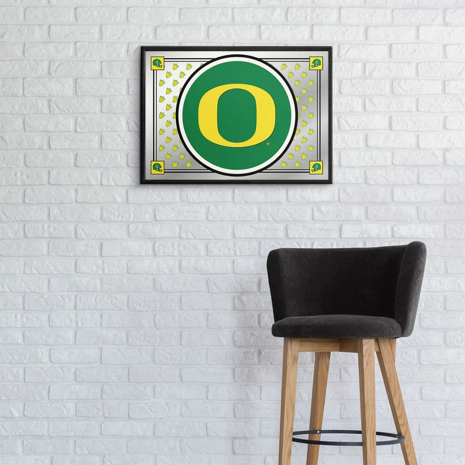Oregon Ducks: Team Spirit - Framed Mirrored Wall Sign