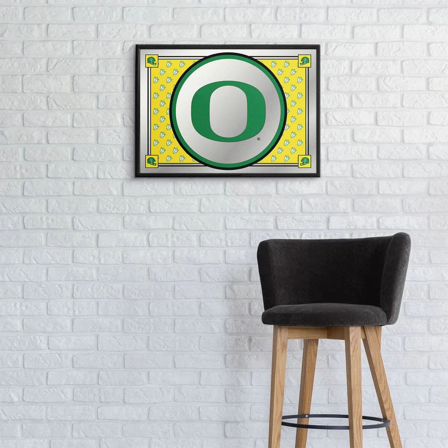 Oregon Ducks: Team Spirit - Framed Mirrored Wall Sign