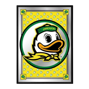 Oregon Ducks: Team Spirit, Mascot - Framed Mirrored Wall Sign