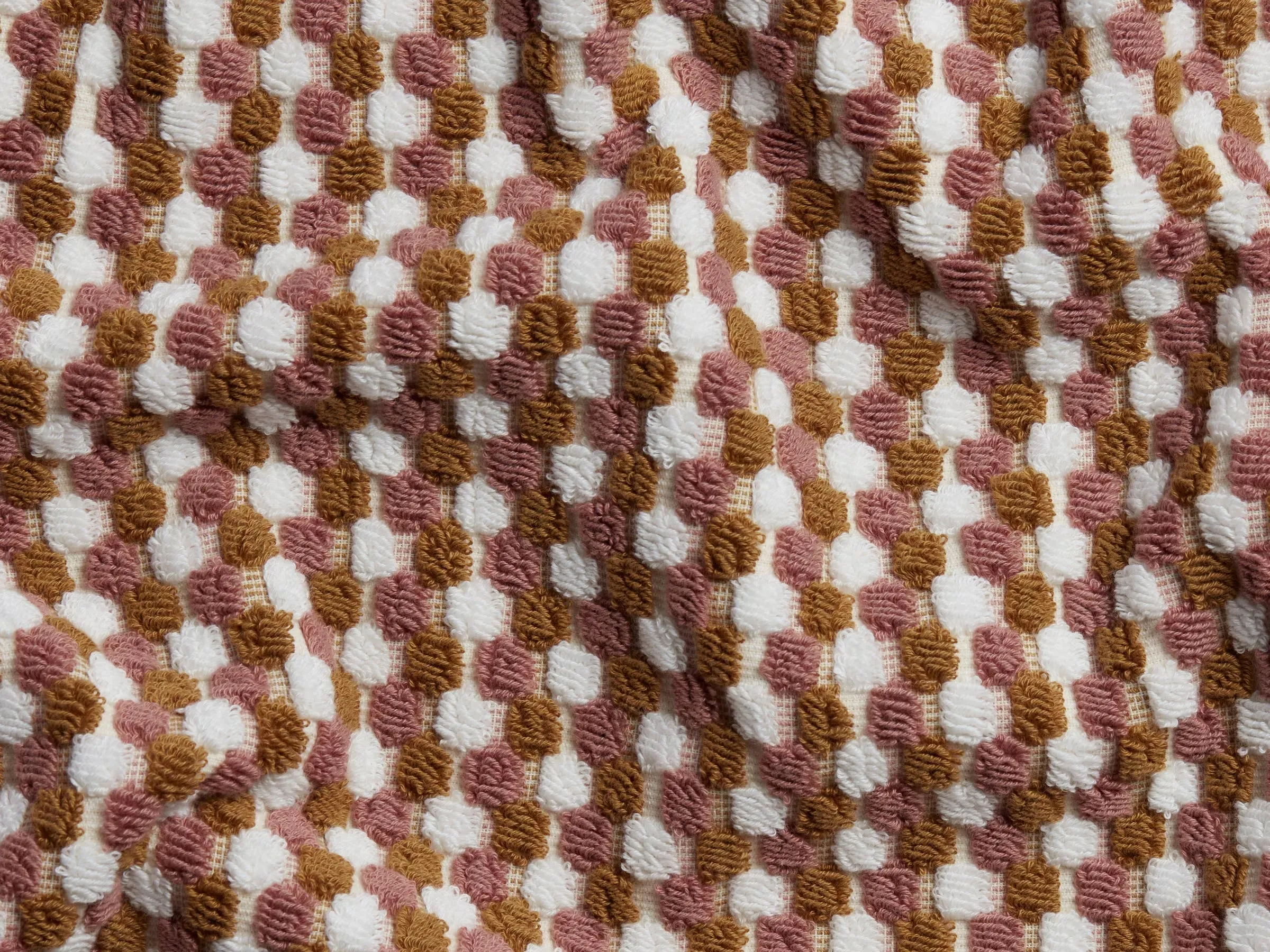 Organic Cotton Mosaic Towels (Ochre and Clay)