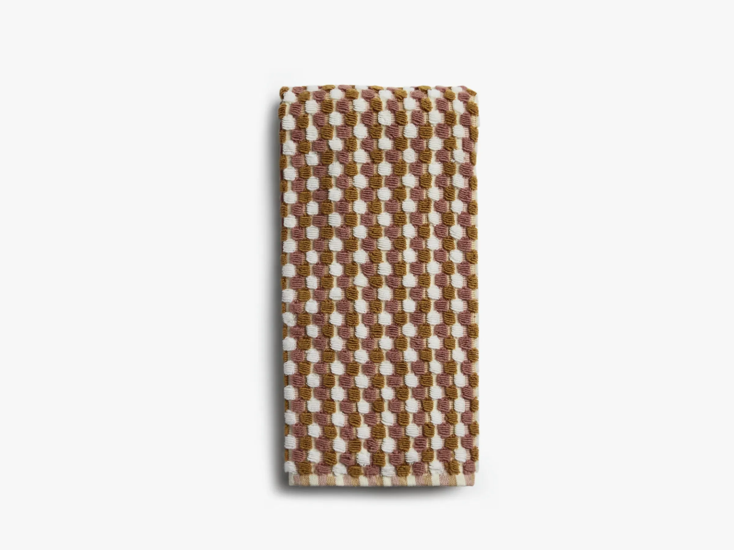 Organic Cotton Mosaic Towels (Ochre and Clay)